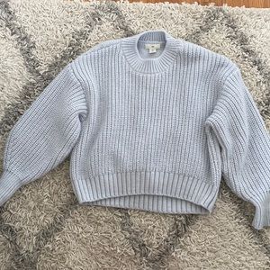 Light blue, chunky knit H&M sweater
